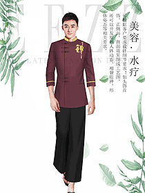 時(shí)尚男款spa養(yǎng)生美容技師制服設(shè)計(jì)圖895