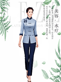 時尚spa美容養生技師制服設計圖897