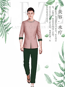 時尚spa美容養生技師制服設計圖899