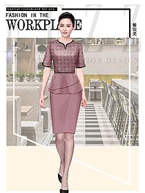 泰式餐館服務生制服設計圖419