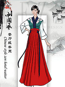 韓式風(fēng)格酒店餐廳咨客制服910