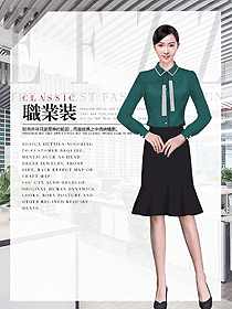 職場麗人專屬女長袖襯衫設計效果圖422