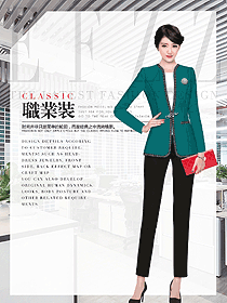 韓版七分褲女秋冬職業裝設計圖1847