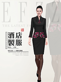長袖女款酒店中餐領班服裝款式圖191
