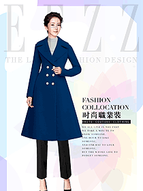 女職業裝大衣設計圖309
