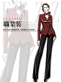 OL通勤裝女秋冬職業(yè)裝設(shè)計(jì)圖1852