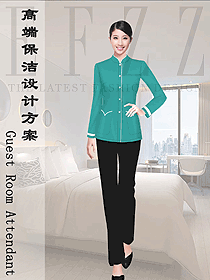 女款辦公樓清潔員制服設計圖281