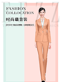 OL通勤裝女秋冬職業裝設計圖1856