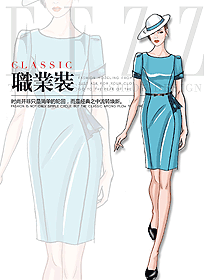 女職業(yè)裝夏裝制服設(shè)計(jì)圖1071