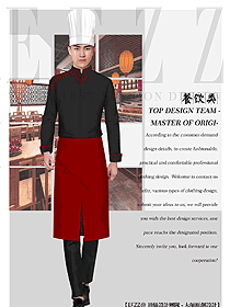 短袖男款廚師制服設計圖511