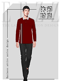 時尚polo衫男職業裝T恤衫設計圖150