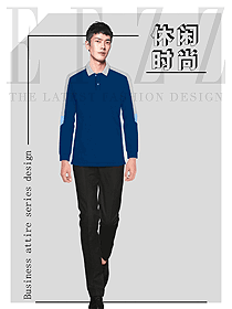 男職業裝T恤衫設計效果圖152