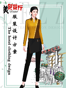 快餐店員工服裝設計圖429