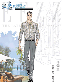 時尚酒店門童制服設計圖1298