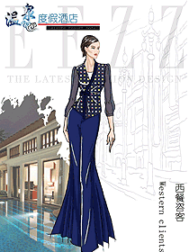 時尚西餐咨客制服設計圖581