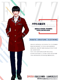 原創(chuàng)設(shè)計男款學(xué)生服校服款式圖181