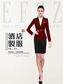 長袖女款酒店經理制服設計圖495
