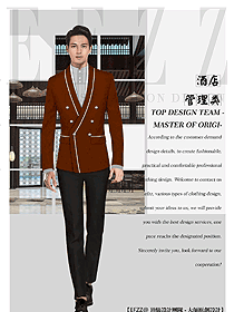 原創設計酒店經理服裝設計圖496