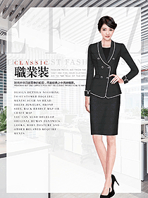 OL通勤裝女秋冬職業裝設計圖1896