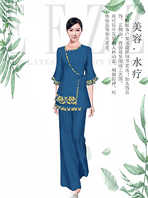 養生會所服務生制服設計圖914