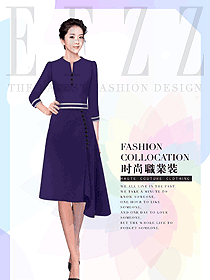 女職業裝夏裝制服設計圖1087