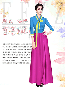 韓式汗蒸咨客制服設計圖573