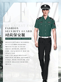 原創設計短袖保安服款式效果圖394