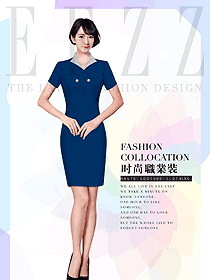 新款女職業裝夏裝連衣裙服裝款式圖1097