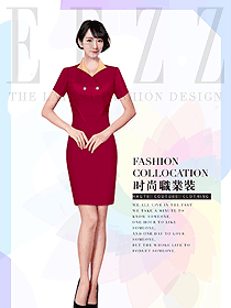 原創設計女連衣裙制服設計圖1099