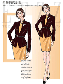 新款酒店經理服裝設計圖514