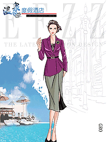 原創制服設計酒店經理服裝設計圖525