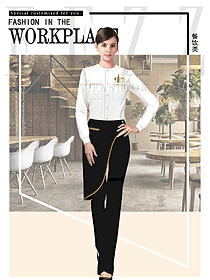 原創設計西餐服務員服裝款式圖1363