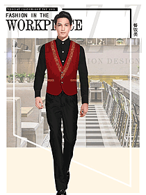 新款西餐服務員服裝款式圖1364