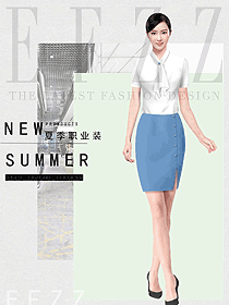 女職業(yè)裝短袖襯衫設(shè)計(jì)圖400