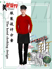 堂餐外賣派送店員制服設計圖464