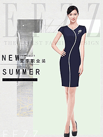 女職業裝夏裝制服設計圖1132