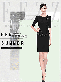 女職業(yè)裝夏裝制服設計圖1139