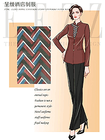 中餐服務(wù)員制服設(shè)計(jì)圖2264