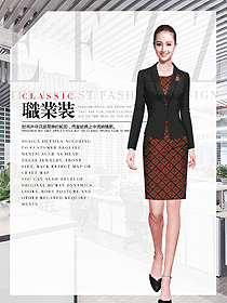 OL通勤裝女秋冬職業裝設計圖1919