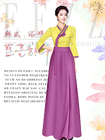 韓式汗蒸咨客制服設計圖578