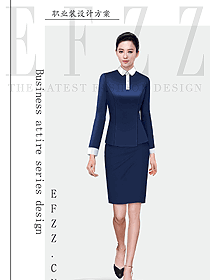 OL通勤裝女秋冬職業裝設計圖1938