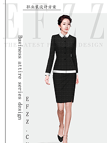 時尚女秋冬職業裝設計圖1941