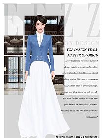 時尚酒店迎賓制服設計圖1306