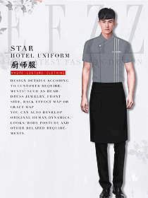 時尚男款廚師制服設計圖531