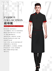 男款短袖廚師制服設計圖542