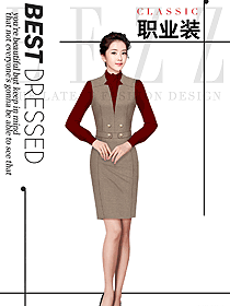 時尚女秋冬職業裝設計圖2021
