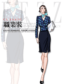 原創(chuàng)設計女秋冬職業(yè)裝設計圖2035