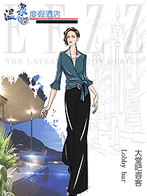 原創設計西餐咨客服裝款式圖587