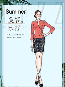 原創設計總臺收銀接待服裝款式圖506