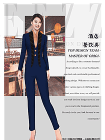 原創設計西餐服務員服裝款式圖1384